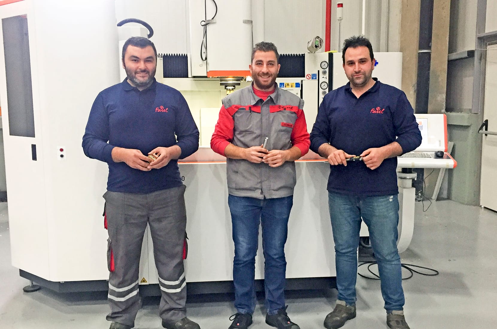 Toolmaking team colleagues at Farel