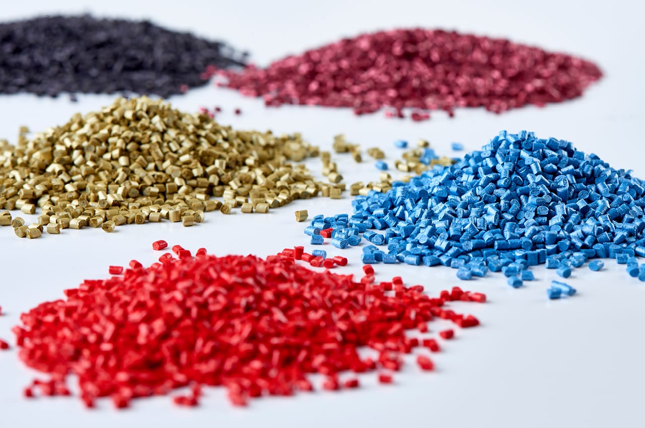 Injection molding material mix